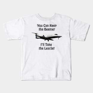 I want a Learjet Kids T-Shirt